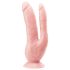 Dr. Skin 8 - prísavný dvojvrstvové dildo (prírodný)