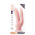 Dr. Skin 8 - prísavný dvojvrstvové dildo (prírodný)