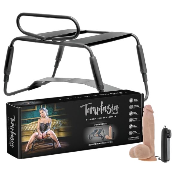 Temptasia - sexuálna stolička s vibrátorom (čierna-prírodná)
