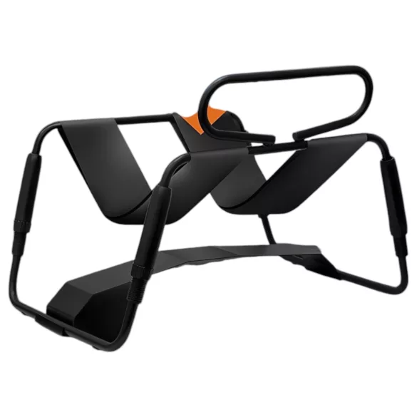 Temptasia - sex stolička s vibrátorom - čierna/prírodná