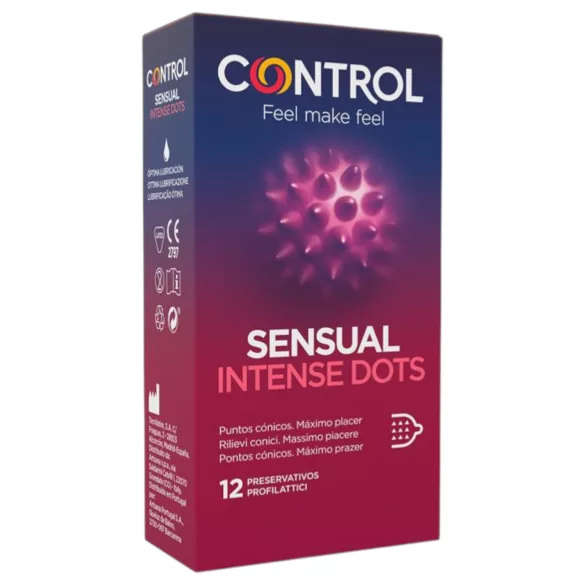 Control - kondóm s výstupkami - 12 ks