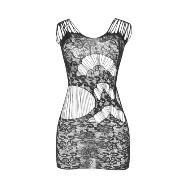 Subblime 951771 - sieťované mini šaty - čierne - S-L