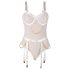 Subblime 954291 - reťazový, priesvitný body set - biely (L-XL)