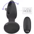 Addicted Toys - análny vibrátor s pohybujúcim sa jazykom - čierny