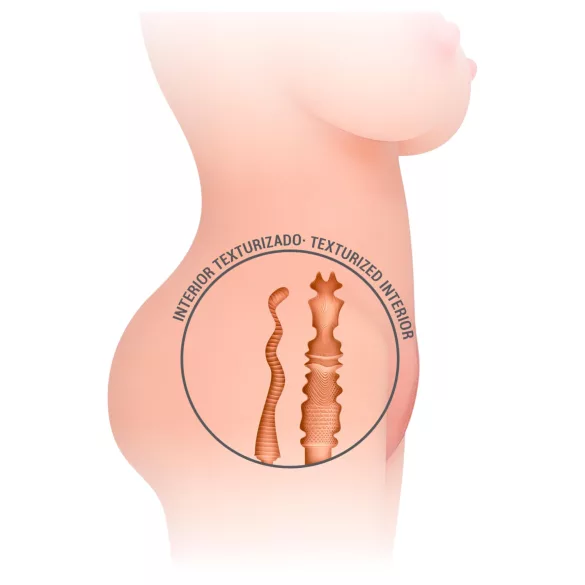 Intense Deep Touch Jesse - realistický torzový masturbátor - telová farba