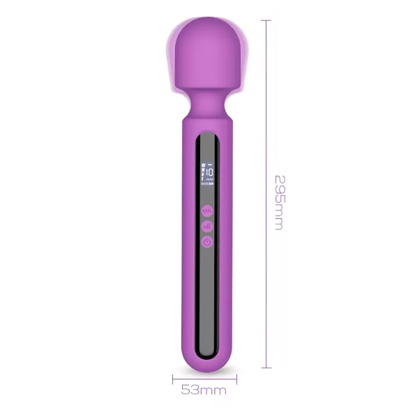 Engily Ross Aura - vibrátor s nabíjaním - digitálny masážny - fialový