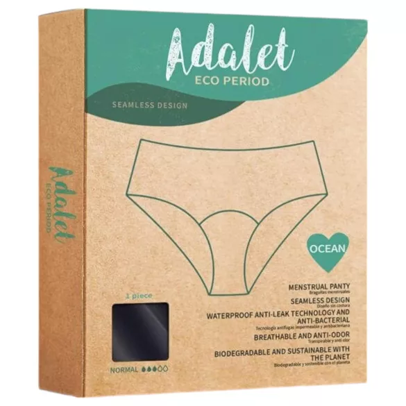 Adalet Ocean Normal - menštruačné nohavičky - čierne