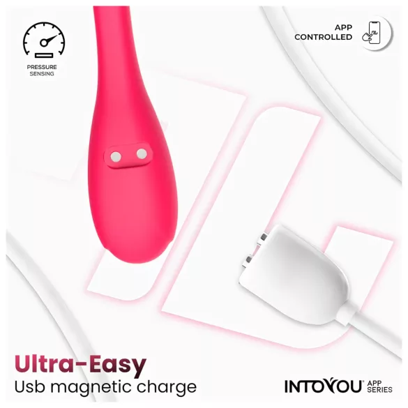 INTOYOU Kyra Pelvic - vibrátor typu venušine guličky ovládaný aplikáciou (ružový)