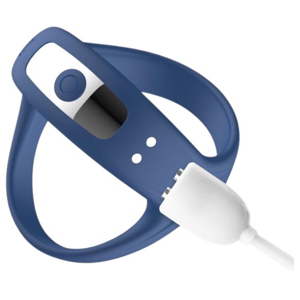 INTOYOU - inteligentný vibračný krúžok na penis a semenníky (modrý)