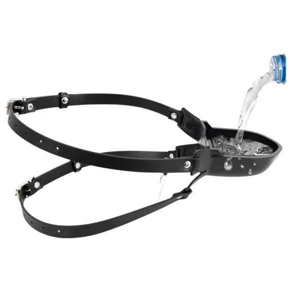 Latetobed - ústna zátka s fľaškou - čierna