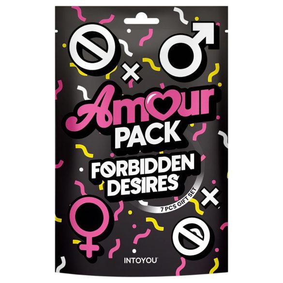 Amour Pack Forbidden Desires - erotická sada pre začiatočníkov s vibrátorom