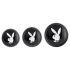 Playboy – sada 3 análnych kolíkov (strieborné)