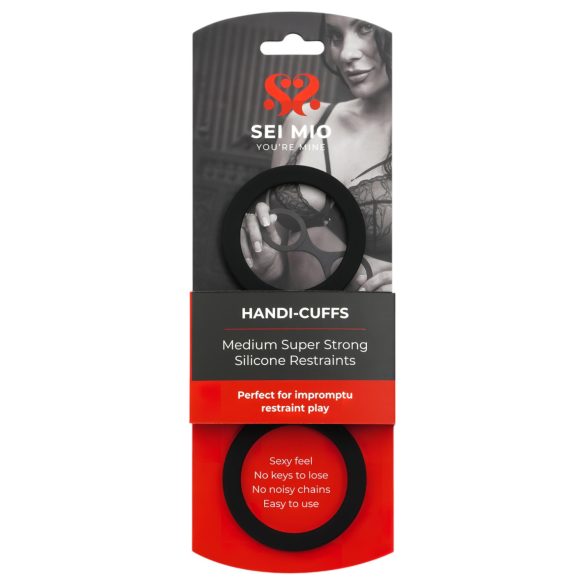 Sei Mio - putá na ruky - silikónové - M - čierne