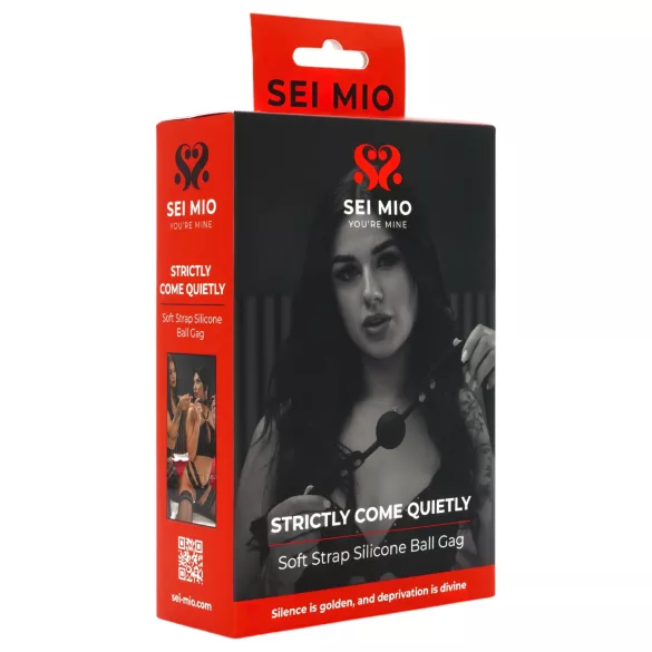 Sei Mio - ústna zátka s guličkou - čierna