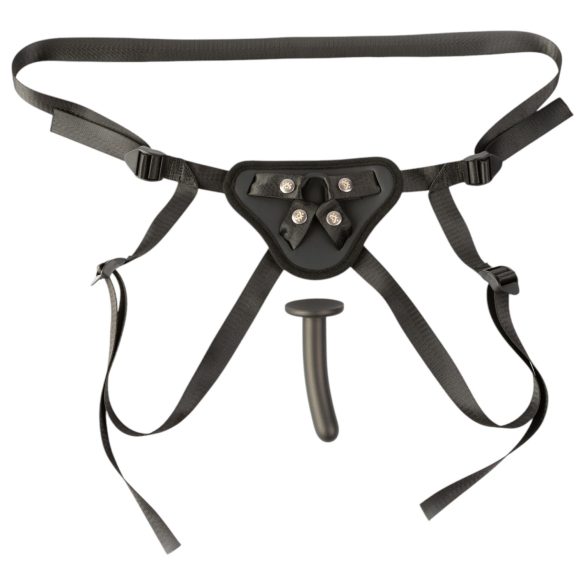 Sei Mio - pripínací dildo s postrojom - 12,5 cm - čierna