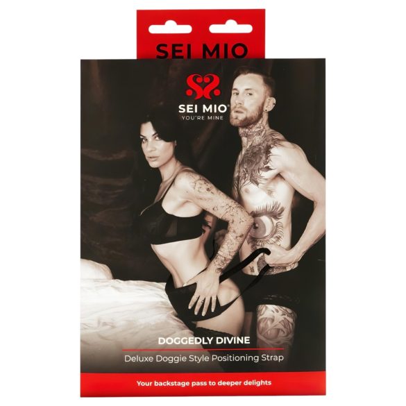 Sei Mio - sexuálna pozicionačná pomôcka doggy style - čierna