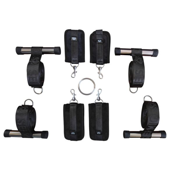 Sei Mio - bondage kríž na dvere - čierny