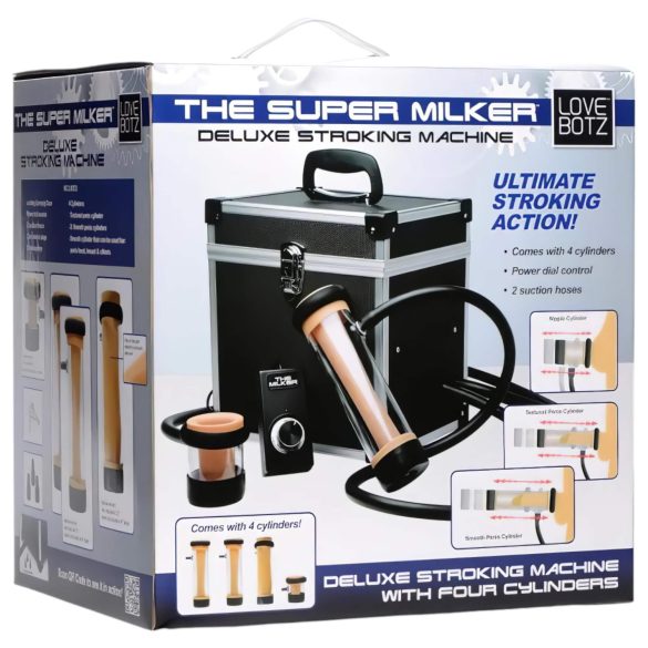 The Super Milker - automatický deluxe masturbátor (čierny)