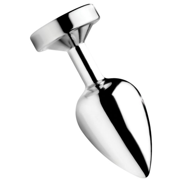 Booty Sparks - análny kolík svietiaci - veľký - strieborný