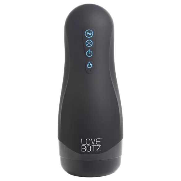 Lovebotz - automatický masturbátor s podtlakom a vibráciami - vodeodolný čierny