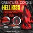 Creature Cocks Hell Kiss - skrútené silikónové dildo - 19cm (červené)
