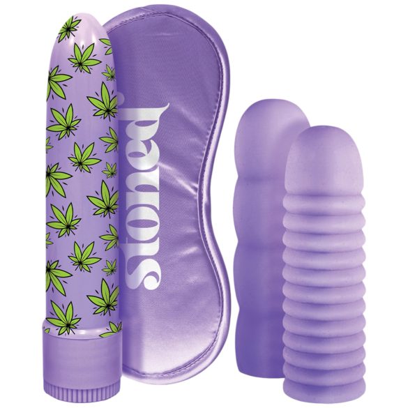 Stoner Bonga Bunga - súprava vibrátorov (4 ks) - fialová
