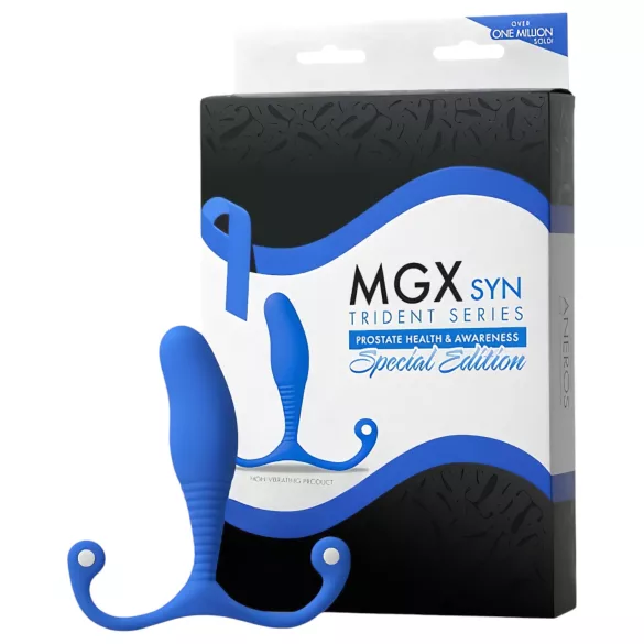 Aneros MGX Syn Trident - prostatické dildo (modré)