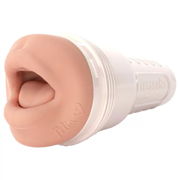 Fleshlight Mia Malkova - realistický orálny masturbátor - telová farba