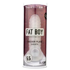 Fat Boy Checker Box - návlek na penis - 15 cm - biely