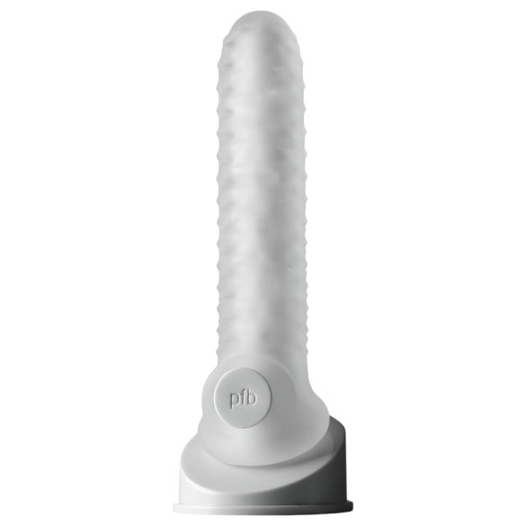 Fat Boy Checker Box - návlek na penis - 19 cm - biely
