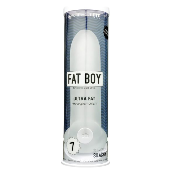 Fat Boy Original Ultra Fat - návlek na penis (19 cm) - biely