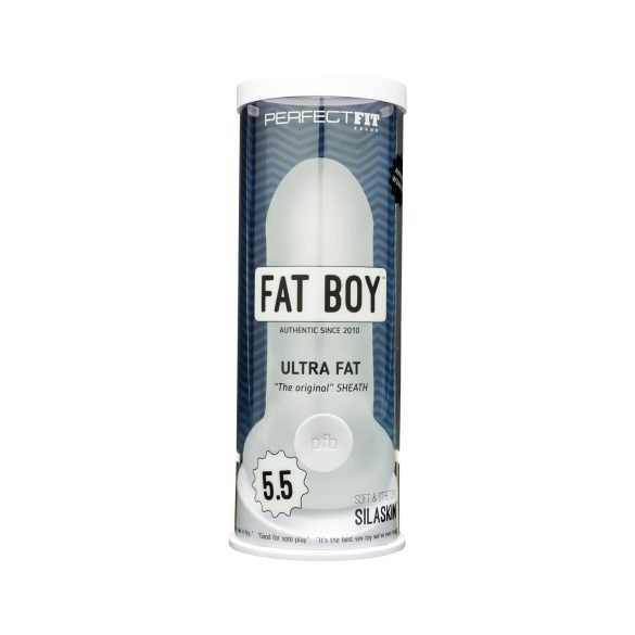 Fat Boy Original Ultra Fat - návlek na penis - 15 cm - biely