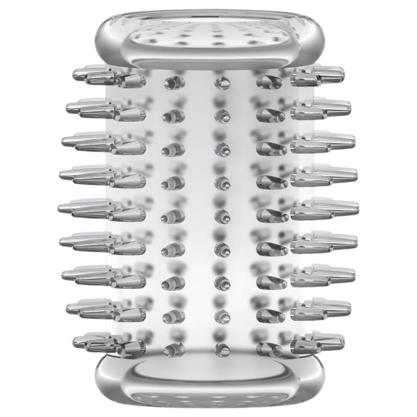 Stay Hard - erekčný návlek na penis s tŕňmi - priehľadný