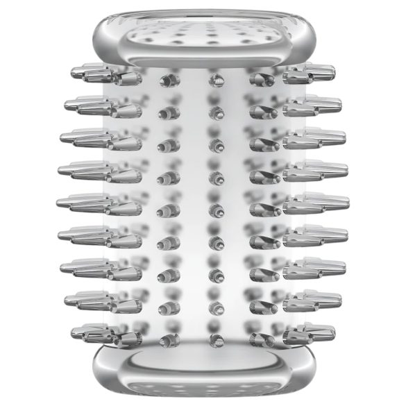 Stay Hard - erekčný návlek na penis s tŕňmi - priehľadný