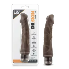 Dr. Skin Vibe No.6 - realistický vibrátor - hnedý