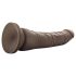 Dr. Skin 8,5 - prísavná realistická dildo - hnedá (20,5 cm)