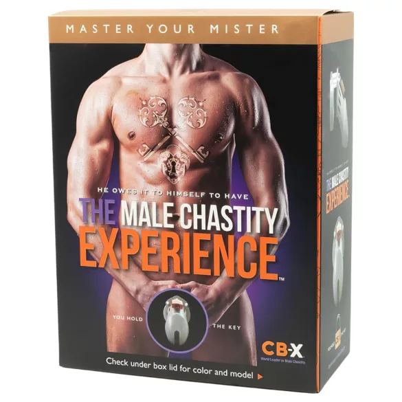CB-6000 CB-X - klietka na penis s visiacim zámkom - čierna