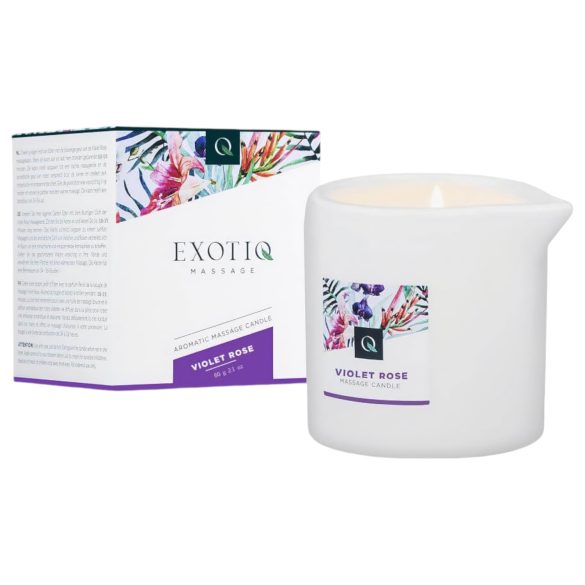 Exotiq Violet Rose - masážna sviečka (60g)
