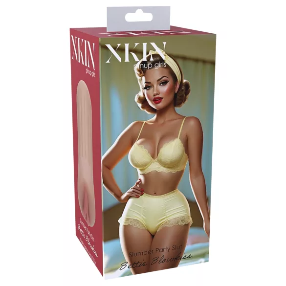 XKIN Party Slut Bettie - realistická umelá vagína masturbátor (prírodná farba)