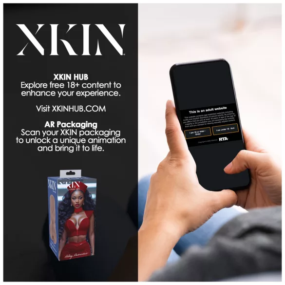 XKIN Naughty Nurse Riley - realistická umelá vagína masturbátor (tmavý naturál)