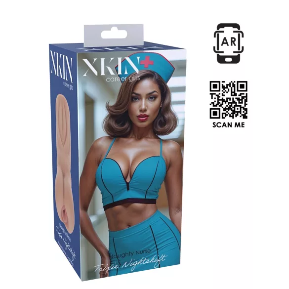 XKIN Naughty Nurse Trixie - realistická umelá vagína masturbátor (prírodná farba)