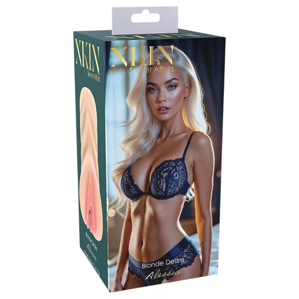 XKIN Desire Alessia - realistická umelá vagína masturbátor (prírodná farba)