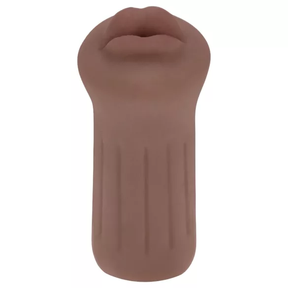 XKIN - umelá ústa masturbátor - S (tmavá prirodzená farba)