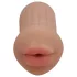 XKIN - umelá ústa masturbátor - S (tmavá naturálna farba)
