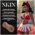 XKIN Cheerleader Cherry - realistická umelá vagína masturbátor (tmavý naturálny)