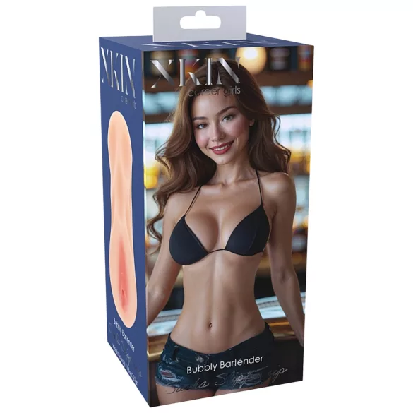 XKIN Bartender Sasha Slippernip - realistická umelá vagína masturbátor (prírodná)