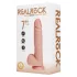 RealRock - vibrátor s prísavkou - realistický - telová farba - 18 cm