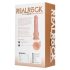 REALROCK - prísavkový vibrátor - prírodný (18 cm)