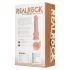 RealRock - vibrátor s prísavkou - realistický - telová farba - 18 cm