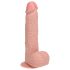 REALROCK - prísavkový vibrátor - prírodný (18 cm)